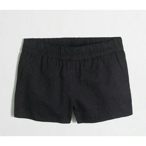 JCREW Boardwalk Jacquard Black Shorts